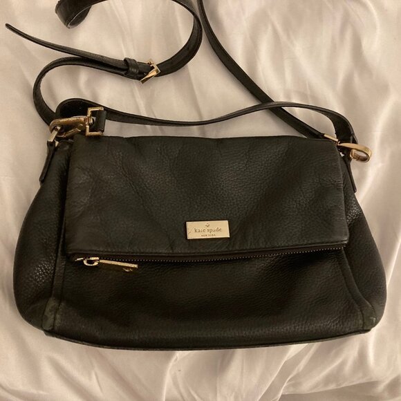 Kate Spade Highland Place Medium Maria Shoulder Bag Black - Picture 1 of 5